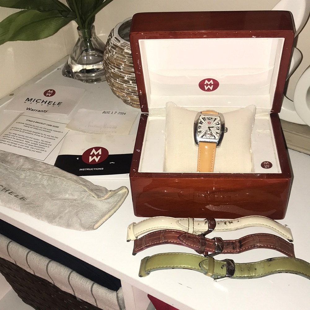 Pre-loved Michele Urban Mini Watch &3 extra bands